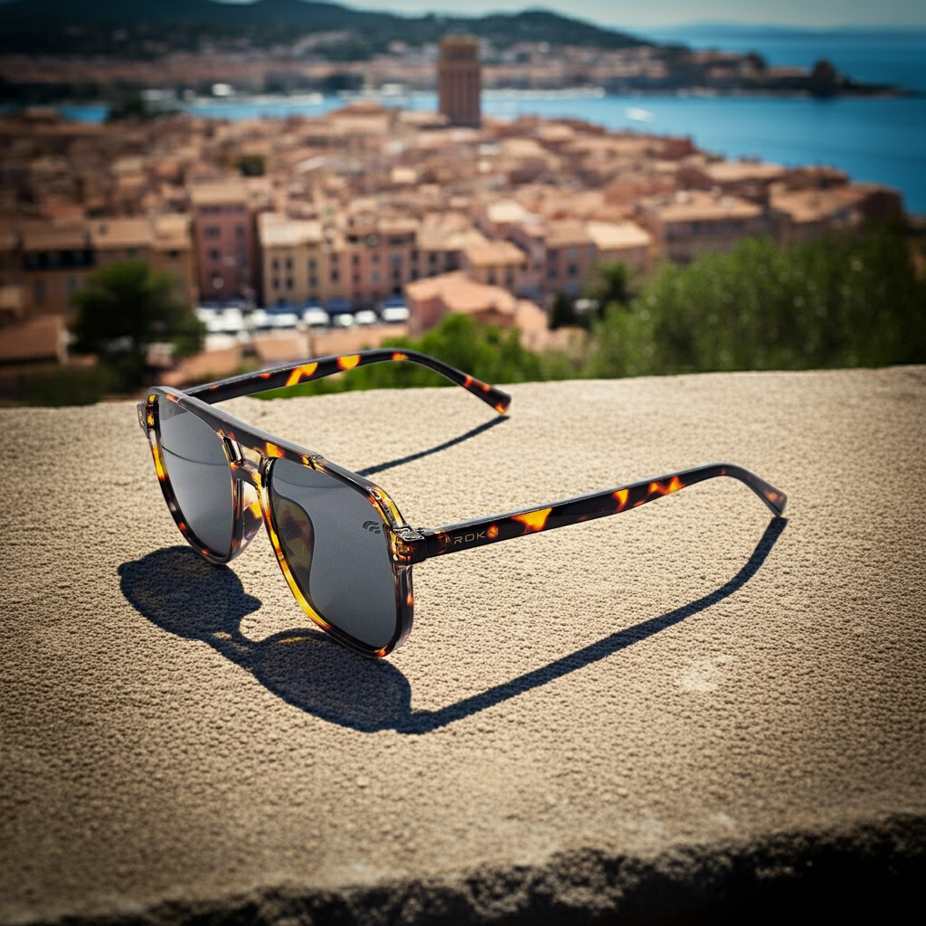 Óculos de Sol ROKN Saint Tropez Marrom Escuro