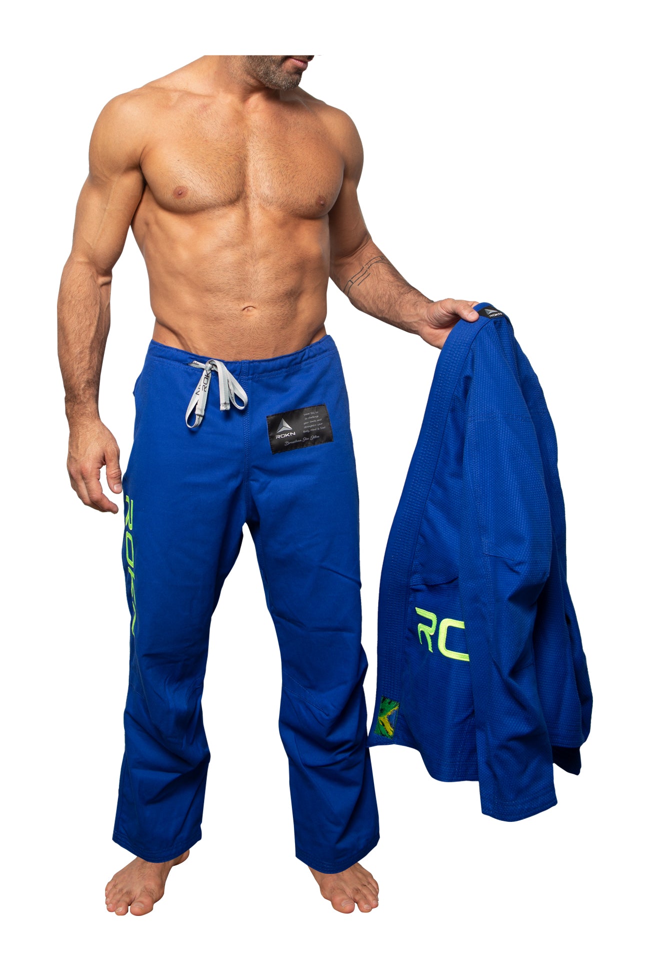 Kimono Jiu Jitsu ROKN Evolution NEON Azul