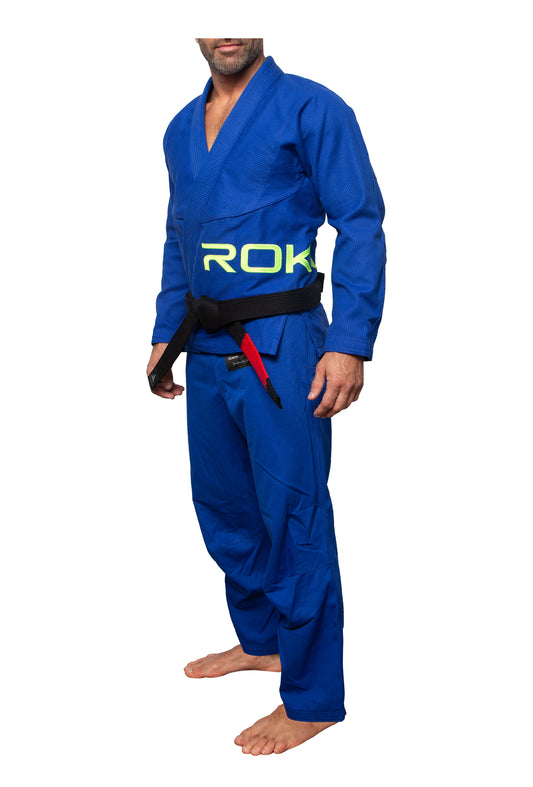 Kimono Jiu Jitsu ROKN Evolution NEON Azul