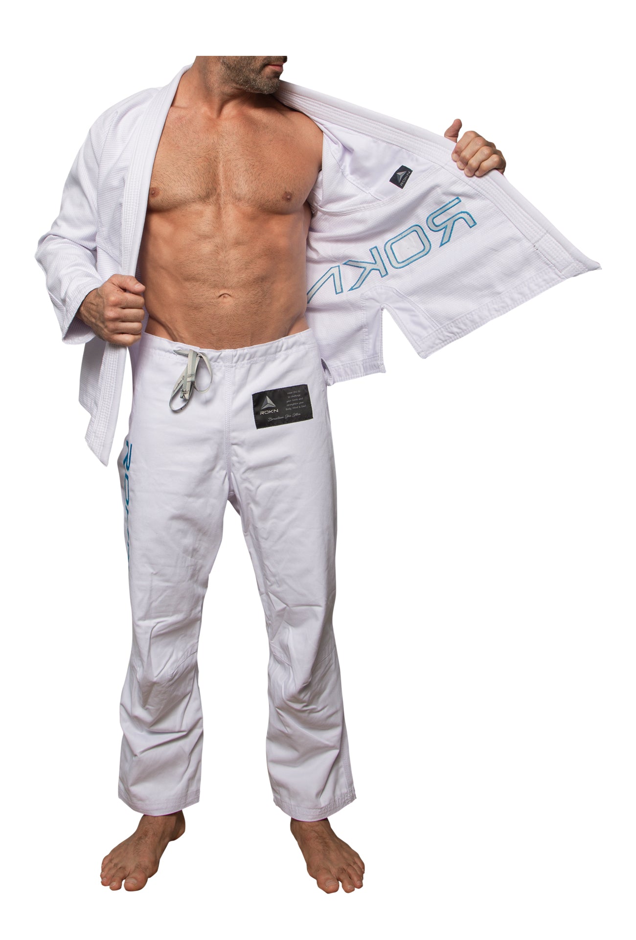 Kimono Jiu Jitsu ROKN Evolution NEON Branco