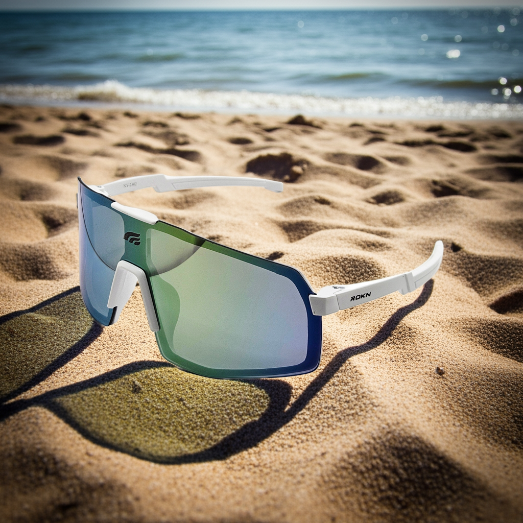Rokn Blaze White Sunglasses