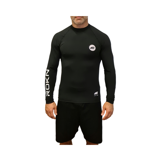 Camiseta ROKN Rashguard Manga Longa THERMOLITE  UV Preto Masculino