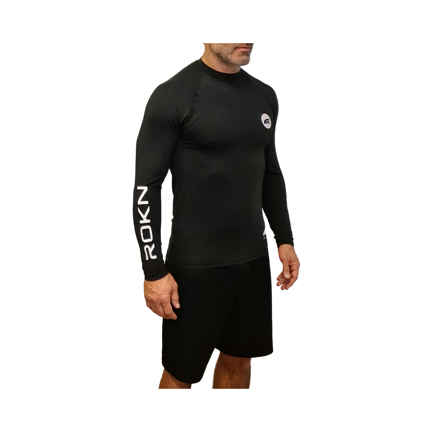 Camiseta ROKN Rashguard Manga Longa THERMOLITE  UV Preto Masculino