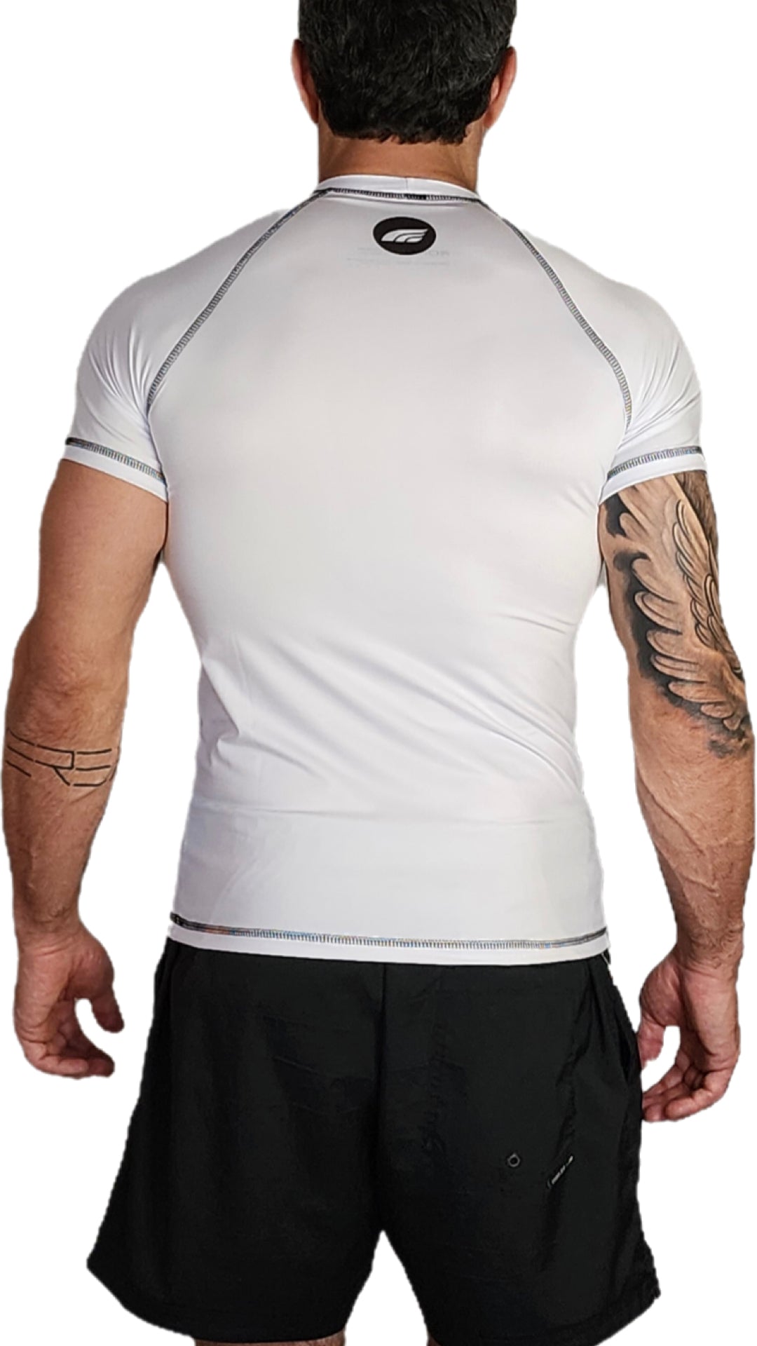 Rashguard ROKN Short Sleeve STAMP White