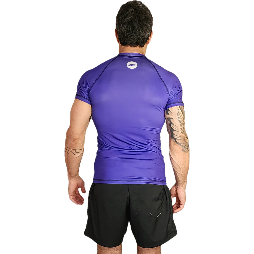 Rashguard ROKN Short Sleeve STAMP Purple
