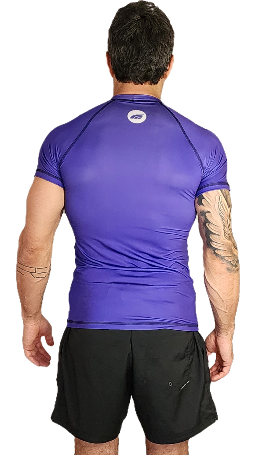 Rashguard ROKN Manga Curta STAMP Roxo