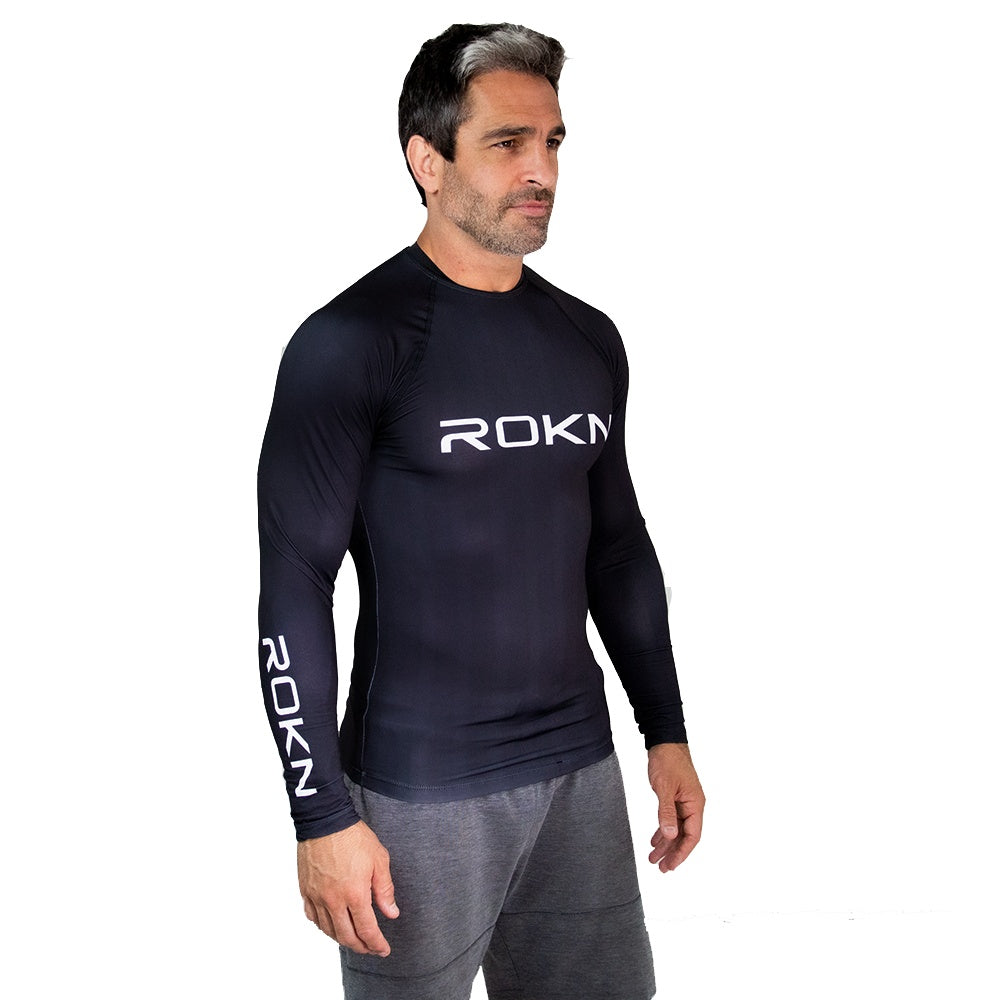 Rashguard ROKN Manga Longa TYPE Preto