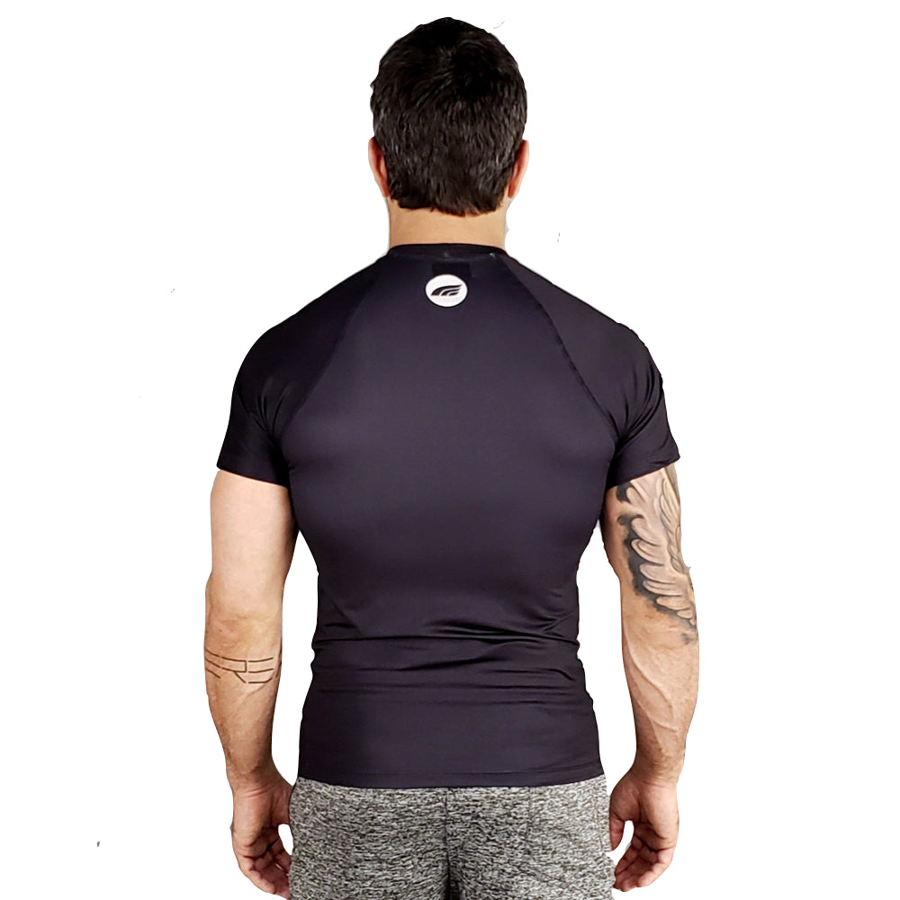 Rashguard ROKN Manga Curta STAMP Preto